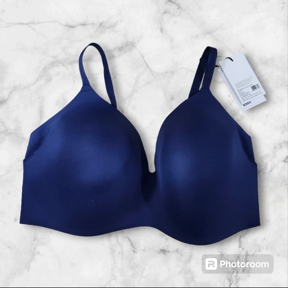 Knix WingWoman Contour Bra Wireless Navy Size 8 New With Tags - Picture 2 of 10